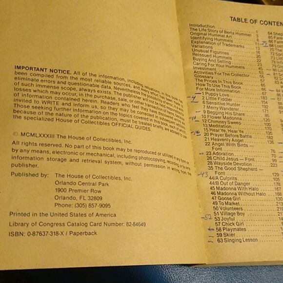 Hummel Framed Art Print with Gold Frame 1983 Official Price Guide to Hummel's - Picture 10 of 11